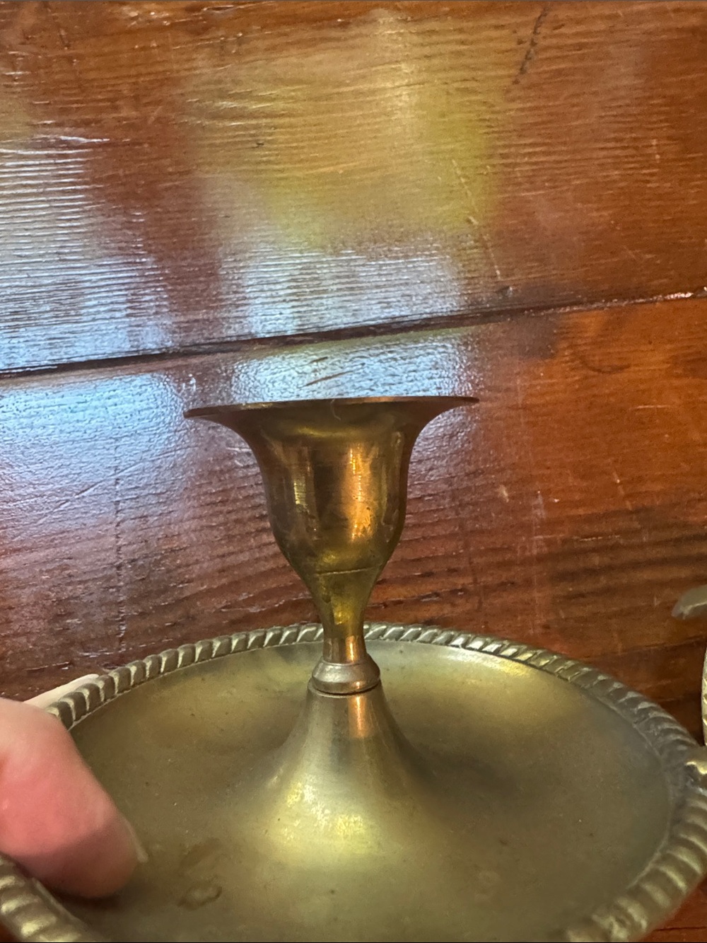 Two Brass Candle stick holders - Picture 5 of 9